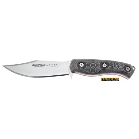 Fenix Kronos Micarta Anthracite — 12 cm Blade, Full Tang