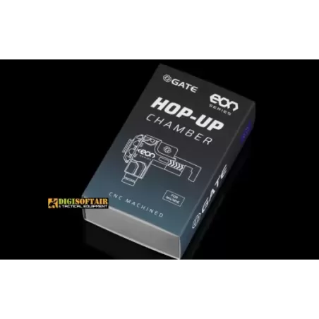 Gate EON Hop Up Chamber Titanium with cyan dial for m4 m16 Gate EON Hop Up Chamber Titanium with cyan dial for m4 m16