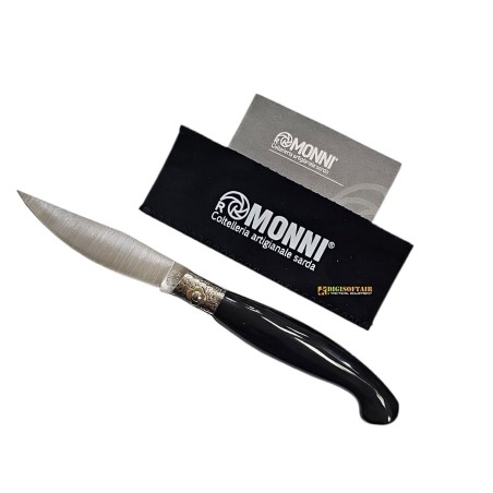 Pattada Monni Corno Bufalo testina bulinata 20 cm — Roberto Monni