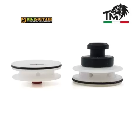 Top Max Testa pistone bianca con cuscinetto in derlin TPBMM-D