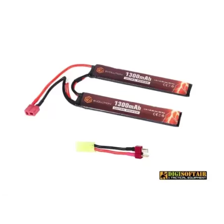 Evolution Li-Po Ultra Power 7.4V 1300mAh 20C - 40C Peak (2 x mm Evolution Li-Po Ultra Power 7.4V 1300mAh 20C - 40C Peak (2 x mm