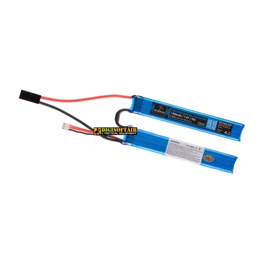 Batteria Lipo 7.4V 1300mAh 25C Twin Type Tamiya Nimrod