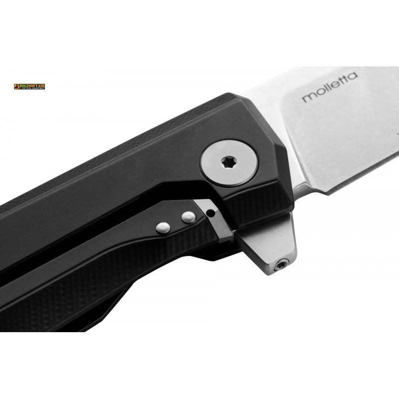 Lionsteel Myto hi-tech EDC knife Black / Stone Washed