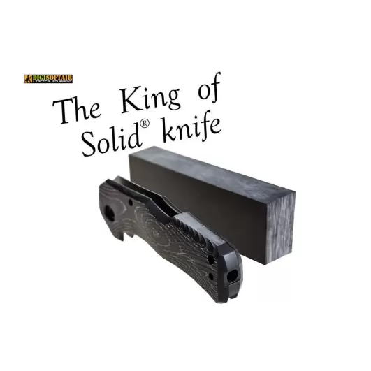 Lionsteel TM1 Manico Micarta, Lama nera TM1 MB