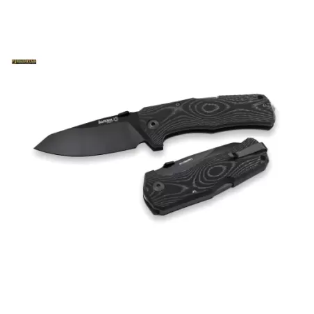 Lionsteel TM1 Manico Micarta, Lama nera TM1 MB
