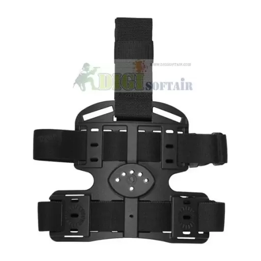 Vega holster Piattaforma cosciale nera multi uso in polimero stampato a iniezione ITK INFINITY THIGH 8K16