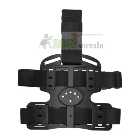 Vega holster Piattaforma cosciale nera multi uso in polimero