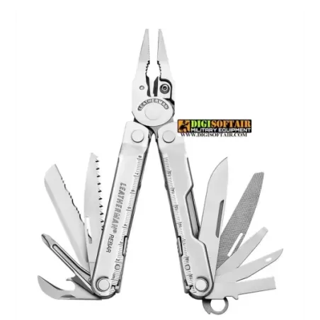 Leatherman Rebar with leather sheath in box
