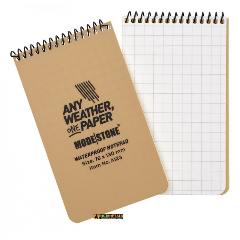 Modestone Tan Notebook 76x130 50 sheets squared A123