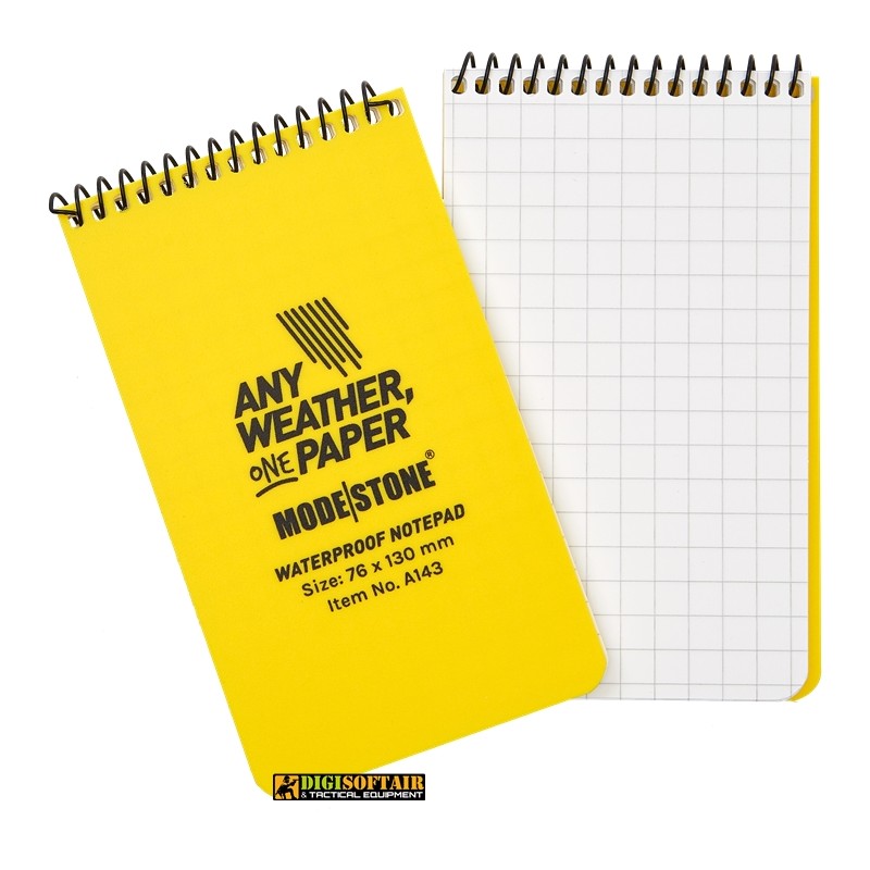 Modestone Yellow Notebook 76x130 50 sheets squared A143