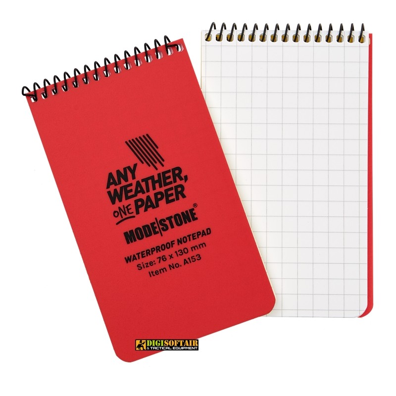 Modestone Notebook Red 76x130 60 pagine a quadretti A153