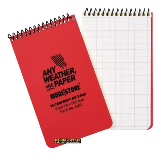 Modestone Notebook Red 76x130 60 pagine a quadretti A153