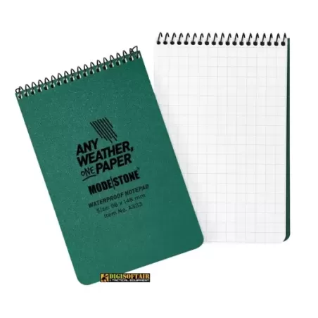 Modestone Green Notebook 96x148 60 pages squared A333