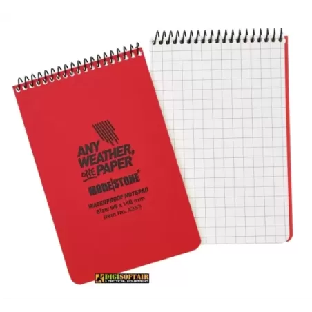 Modestone Red Notebook 96x148 60 pages squared A353
