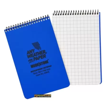 Modestone Blue Notebook 96x148 60 pages squared A363