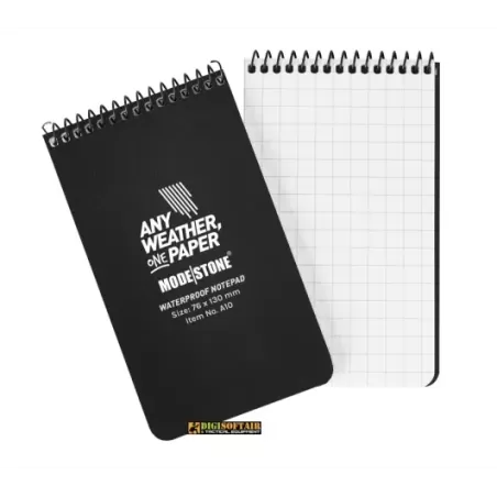 Modestone Notebook nero 76x130 100 pagine a quadretti A10