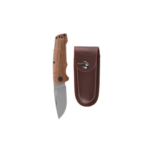 Walther BWK 2 – Folding Knife 7.5 cm Blade, Walnut Handle