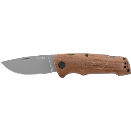 Walther BWK 2 – Folding Knife 7.5 cm Blade, Walnut Handle
