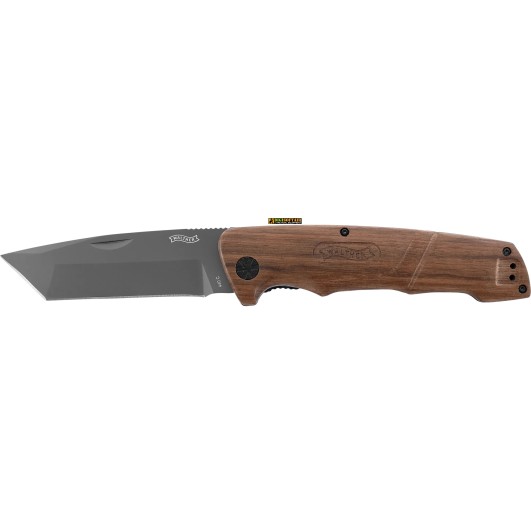 Walther BWK 4 – Folding Knife 94 mm Blade, Walnut Handle