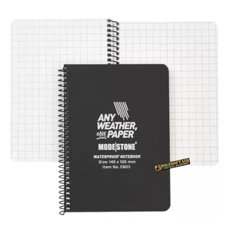 Modestone Notepad nero 105x145 60 pagine a quadretti C306