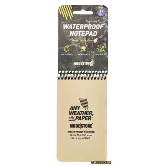 Modestone Millitary Model Notepad Tan 76x130 pagine a quadretti