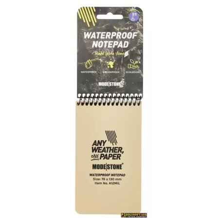 Modestone Millitary Model Notepad Tan 76x130 grid pages A12MIL