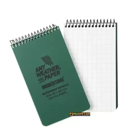Modestone Millitary Model Notepad Green 76x130 grid pages A13MIL