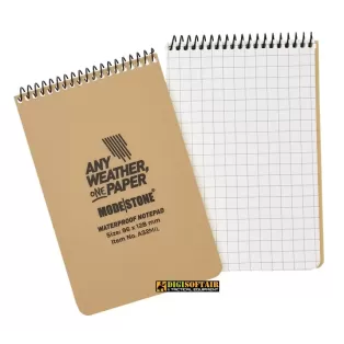 Modestone Millitary Model Notepad Tan 96x148 pagine a quadretti