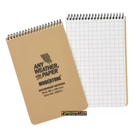 Modestone Millitary Model Notepad Tan 96x148 pagine a quadretti