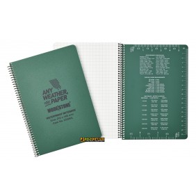 Modestone Millitary Model Notepad Green 148x210 squared pages