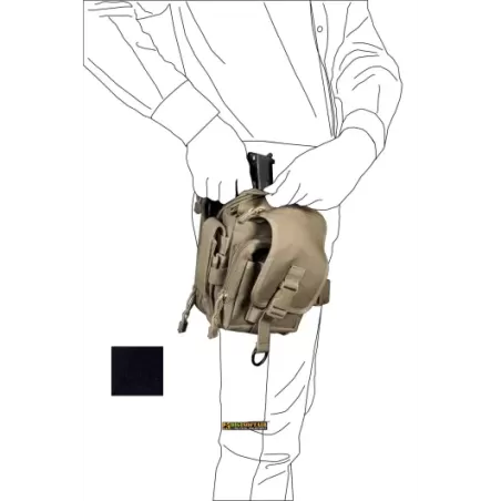 2B35 vega holster Multi-pocket bag in Black nylon