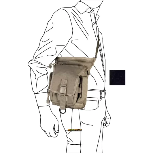 2B35 vega holster Multi-pocket bag in Black nylon