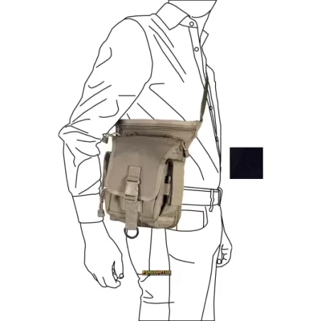 2B35 vega holster Multi-pocket bag in Black nylon