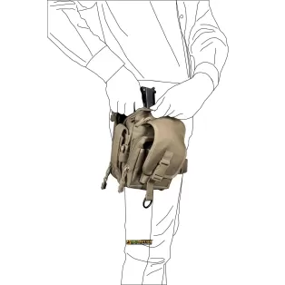 2B35 City Vega holster Multi-pocket bag in desert nylon 2