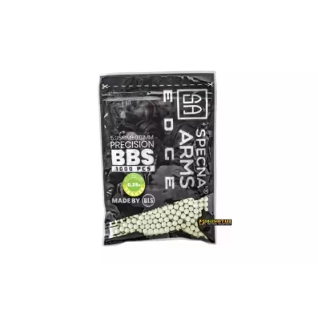 Specna Arms Edge Tracer BIO Precision BBs 0.25g 1000 BBs Green Specna Arms Edge Tracer BIO Precision BBs 0.25g 1000 BBs Green