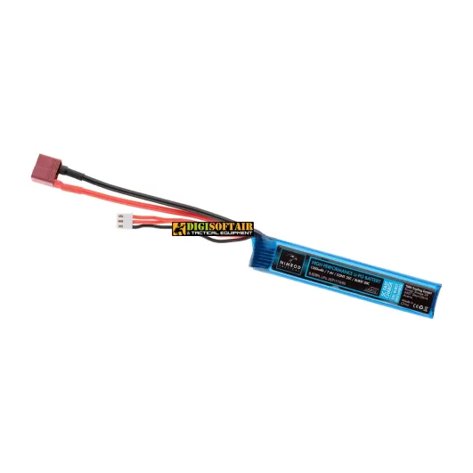 Lipo 7.4V 1300mAh 25C Stock Tube Type T-Plug Nimrod