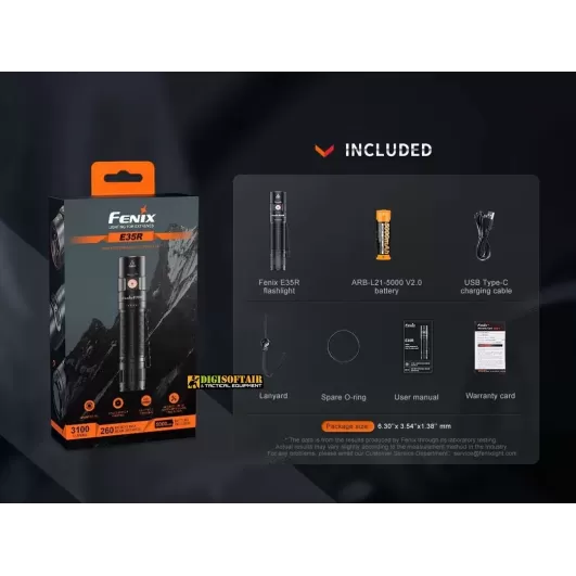 Fenix E35R V3 Flashlight 3000 Lumens