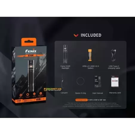 Fenix E35R V3 Flashlight 3000 Lumens