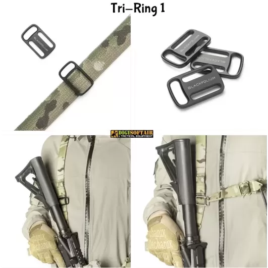 Black Folium Sling Mars G2 Multicam with Hook mash 1 + Tri-ring