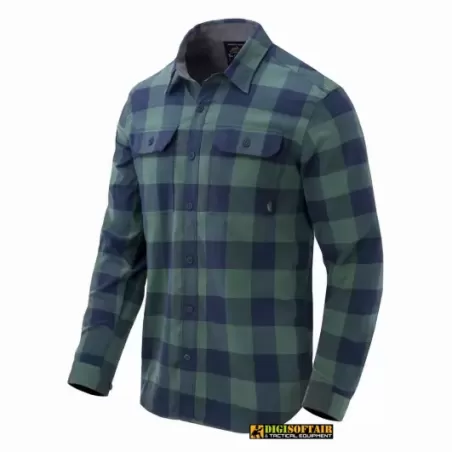 GreyMan Shirt Moss Green Checkered Helikon Tex