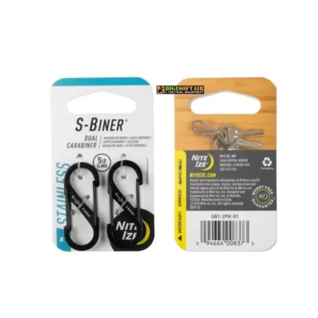 Nite Ize S-Biner 1 2pz black SB1-2PK-01
