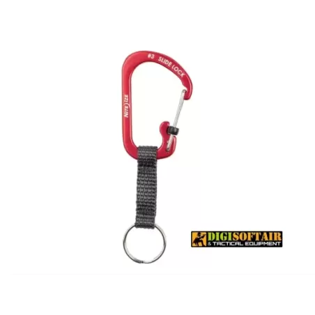 Nite ize Slidelock keyring 3 aluminum Red CSLAW3-10