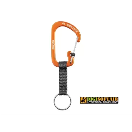 Nite ize Slidelock keyring 3 aluminum Orange CSLAW3-19