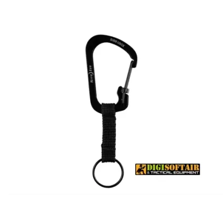 Nite ize Slidelock keyring 3 Stainless Steel Black CSLW3-01