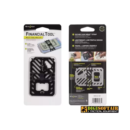 Nite Ize Financial tool multitool wallet black FTM2-01-R7