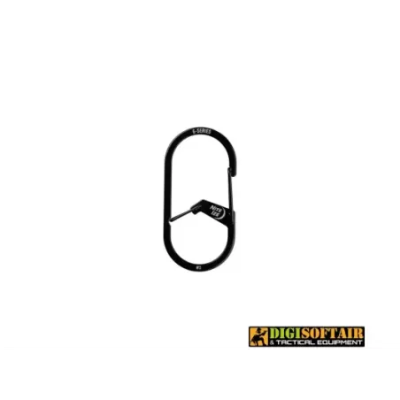 Nite Ize G-Series Dual Chamber Carabiner 3 SS Black, GS3-01-R6