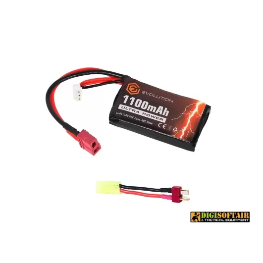 Evolution Li-Po Ultra Power 7.4V 1100mAh 20C - 40C Peak (mm