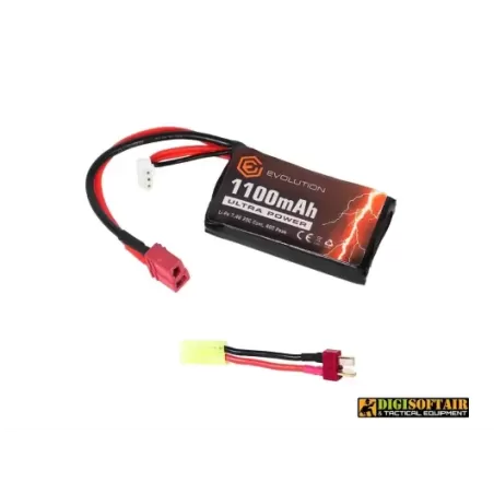 Evolution Li-Po Ultra Power 7.4V 1100mAh 20C - 40C Peak (mm