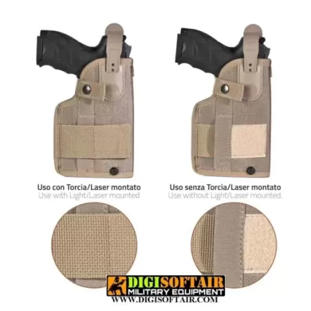 Vega holster Fondina cosciale multiuso in cordura TAN LTL2