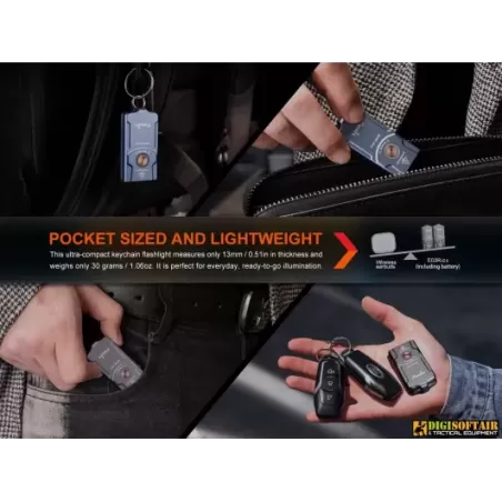 Fenix E03R V2 Keychain Flashlight 500 lumens